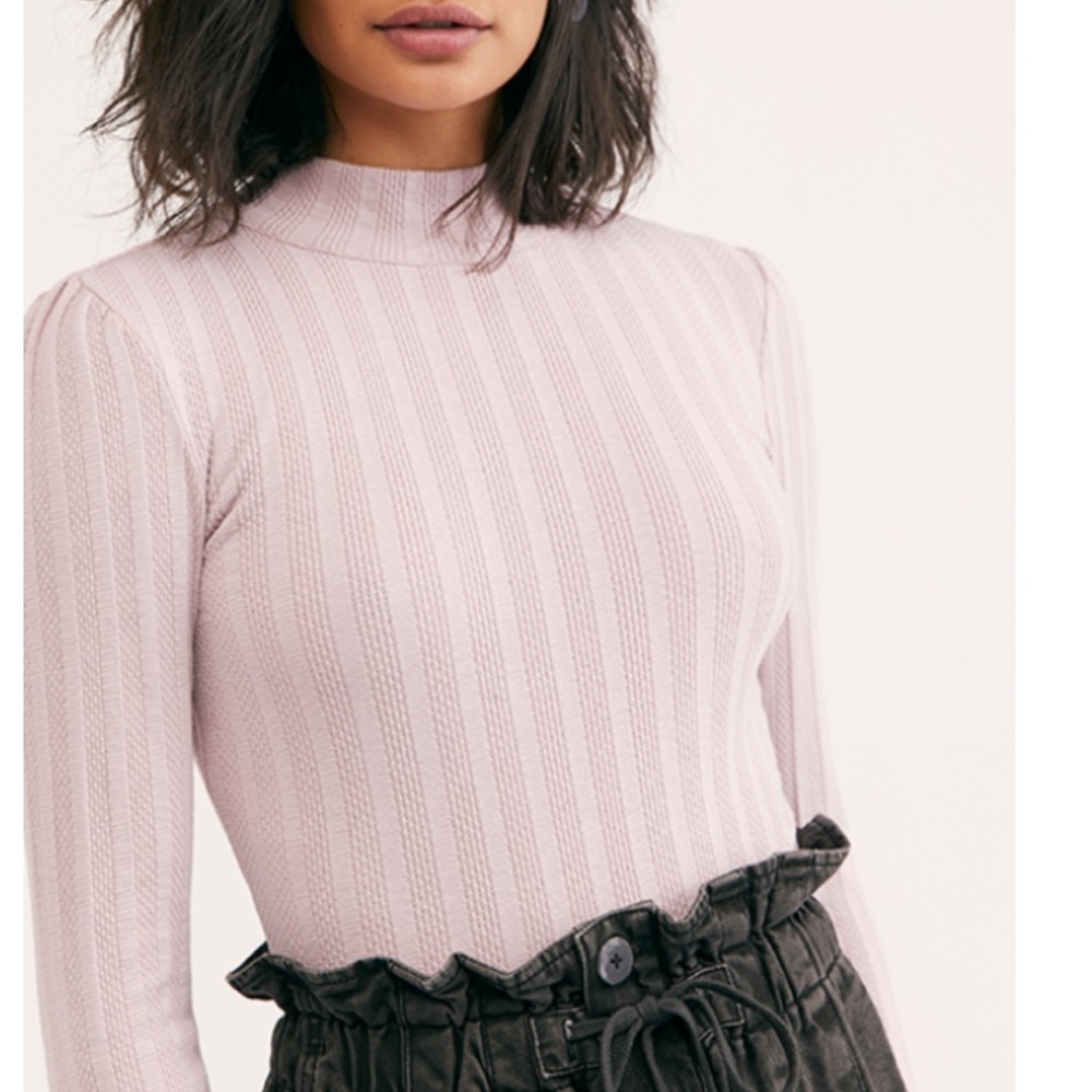 Free People Party In The Back Lilac Top - Picture 2 of 8